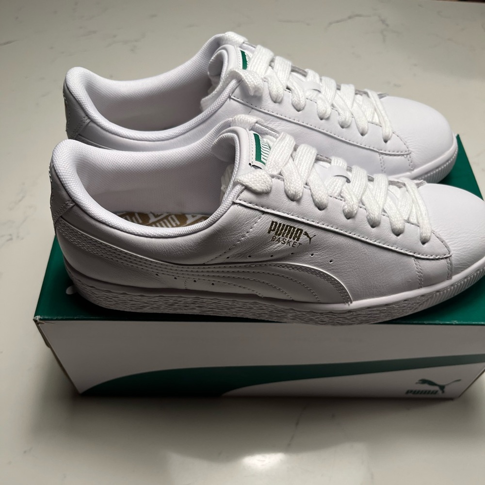 Puma Basket Low, White